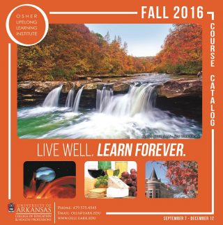 OLLI Fall 2016 Course Catalog cover